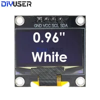 DIYUSER 0.96 inch IIC SPI Serial 7/4Pin White/Blue/Yellow Blue/Yellow OLED Display SSD1306 12864 LCD Screen Board for Arduino - Image 4