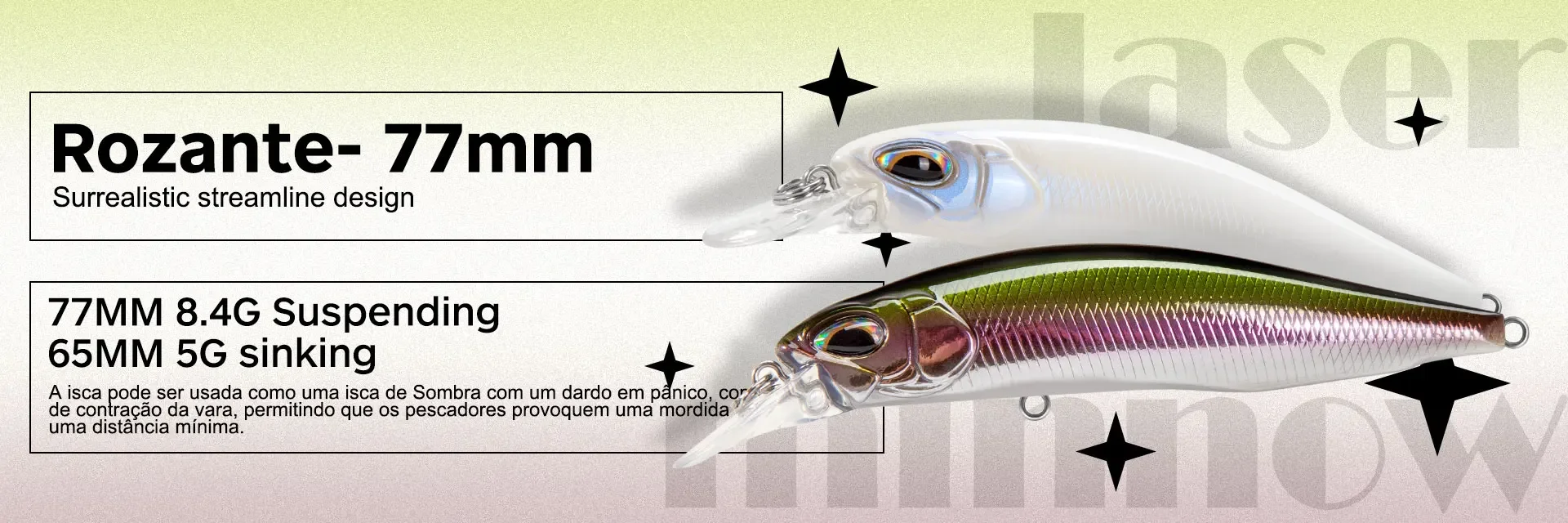 D1 Jerkbait Minnow Angeln Köder Gewichtete Sinkende Wobbler Künstliche Harte Köder 100mm 14g Angelgerät Für Seebarsch Thunfisch DT5021 – Detail 2
