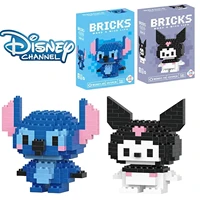 Disney LiLo Stitch Toys Building Blocks Sanrio Kuromi lega Anime Cartoon Character Model Building Blocks Toy for children Gift 1
