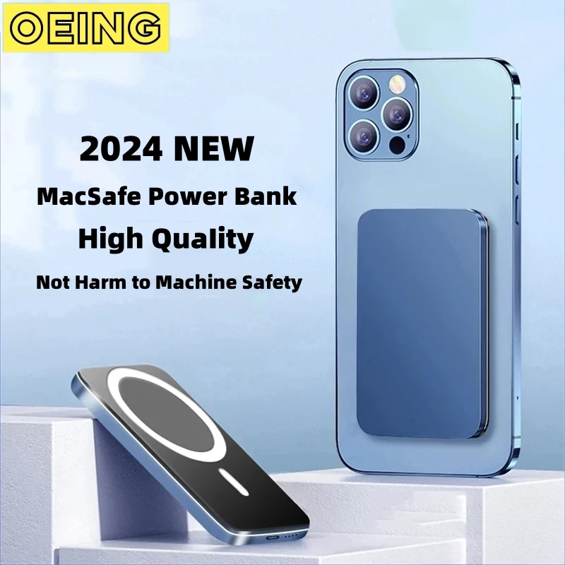

10000mAh Magnetic Power Bank 15W Wireless Fast Charger Portable External Auxiliary Battery Pack For Magsafe iPhone 12 13 14 15