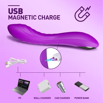 Powerful Clitoris Vibrators Female Sex Toy Clitoral Stimulator Rechargeable Vibrating Dildo Vibrator for Women G Spot Massager 5