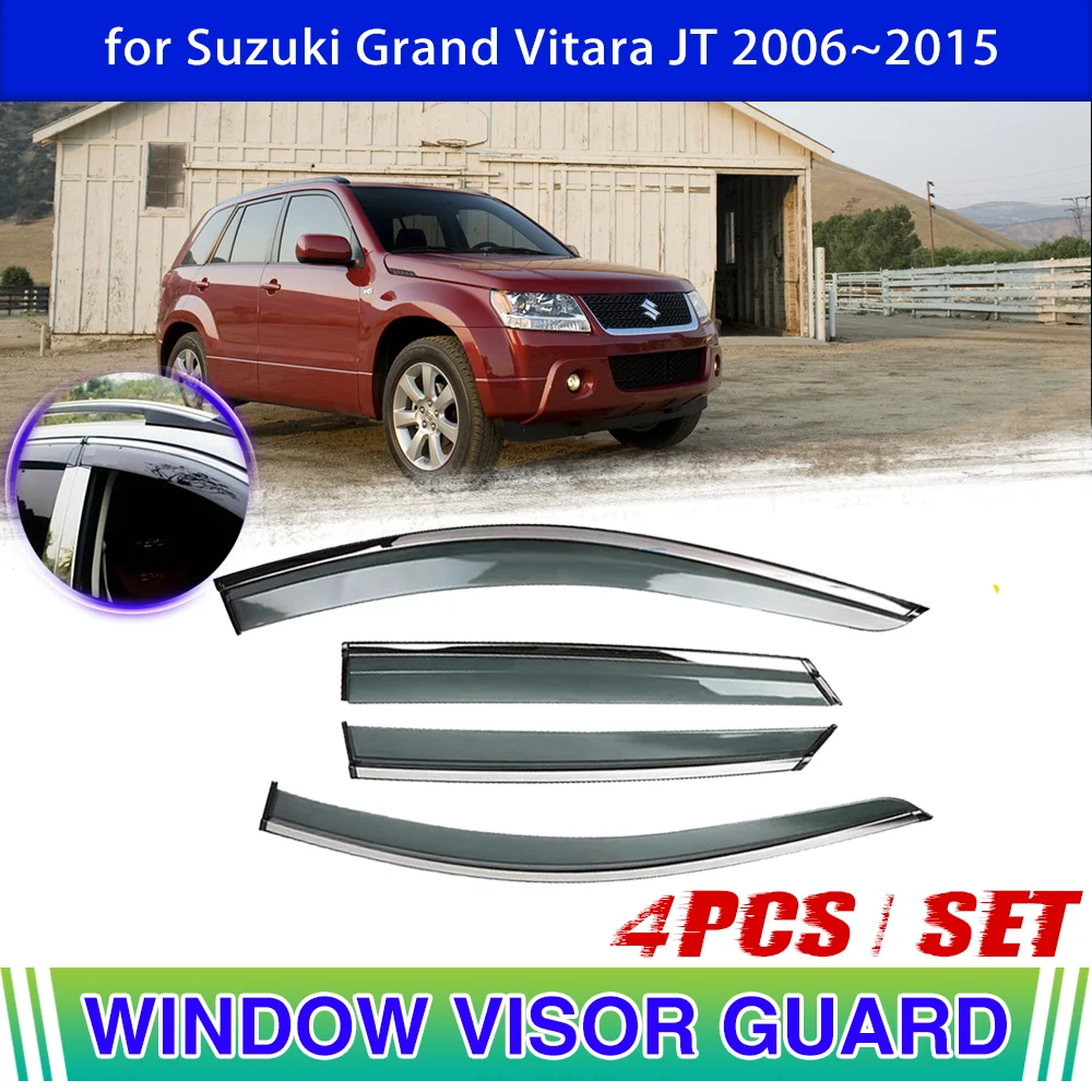 

Window Visor for Suzuki Grand Vitara JT Escudo Nomade 5-Door 2006~2015 Vent Awning Rain Guard Cover Deflector Sticker Accessorie