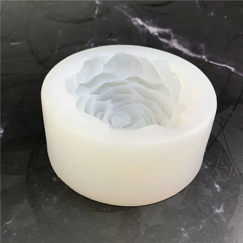 3D Large Peony Silicone Candle Mold DIY Handmade Creative Flower Aromatherapy Plaster Resin Soap Making Supplies Kit Home Gifts