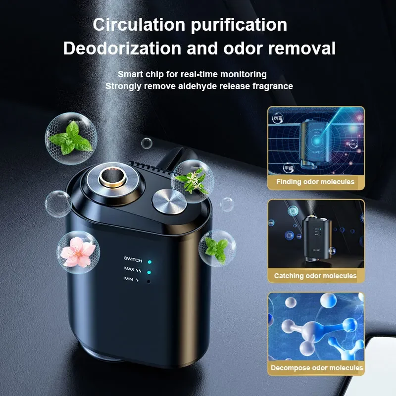 Essential Oil Car Air Freshener Aroma Diffuser Car Ventilation Clip Flavoring Deodorant Let Automotive Interior  Air Fenxiang 4
