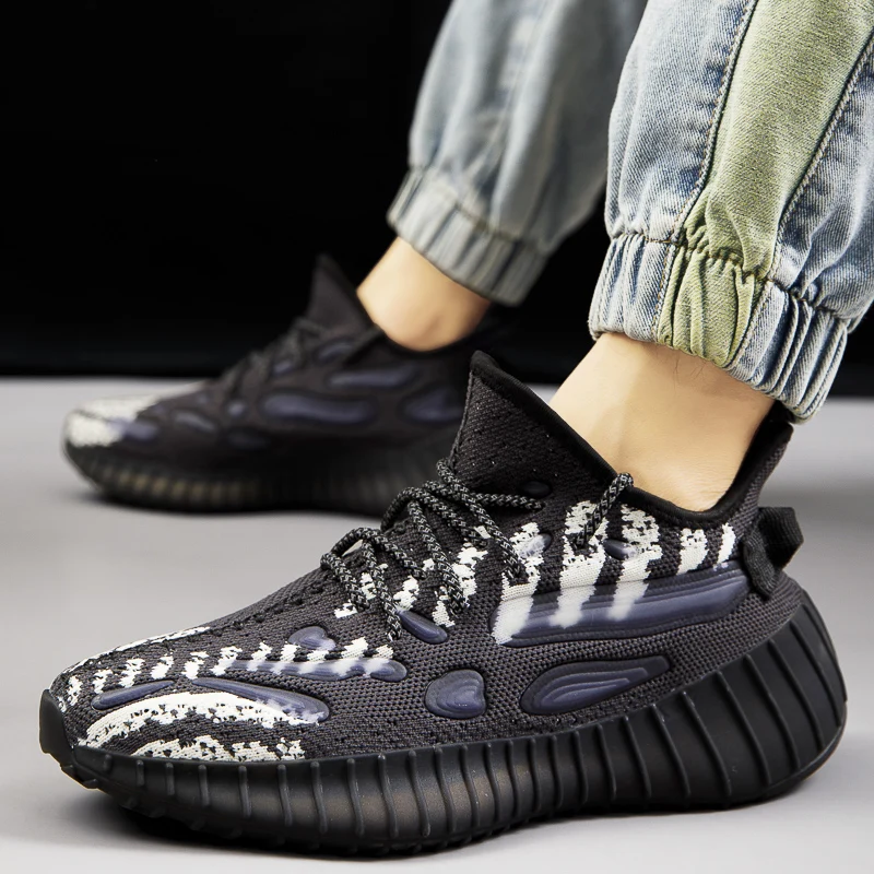 Men Sneakers Running Shoes Leisure Outdoor Fashion Sports Mesh Breathable Footwear Big Size 46