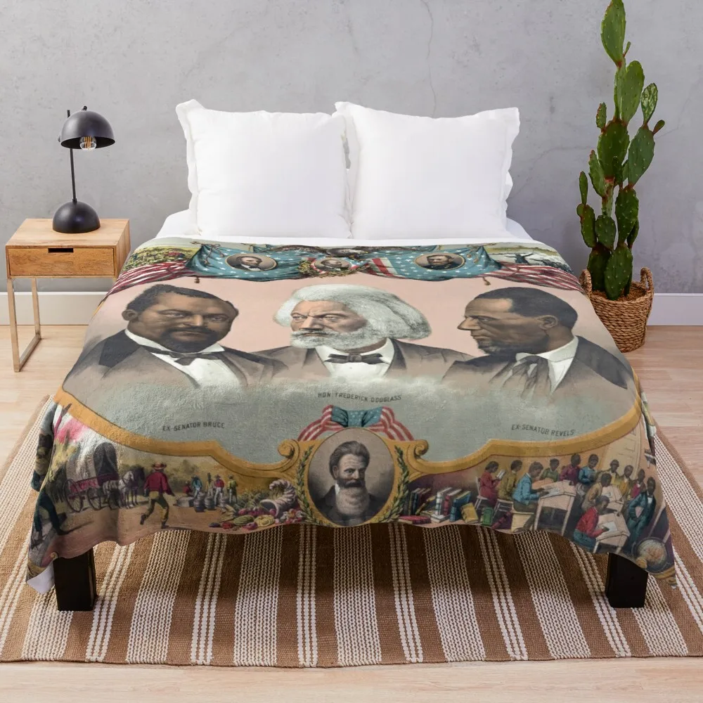 

African-American Heroes Throw Blanket Thin Blanket Decorative Blankets