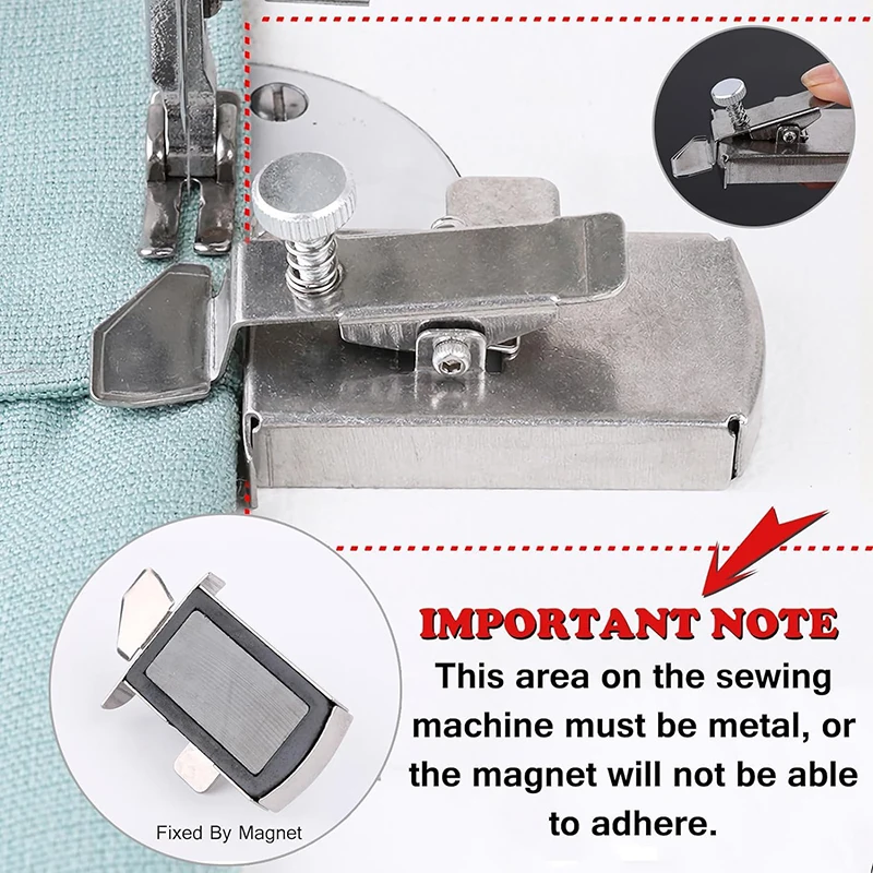 Magnetic Seam Guide ,Multifunctional Magnet Dauge, Sewing Tools Edge  Locator, Sewing Machine Gauge Universal - AliExpress