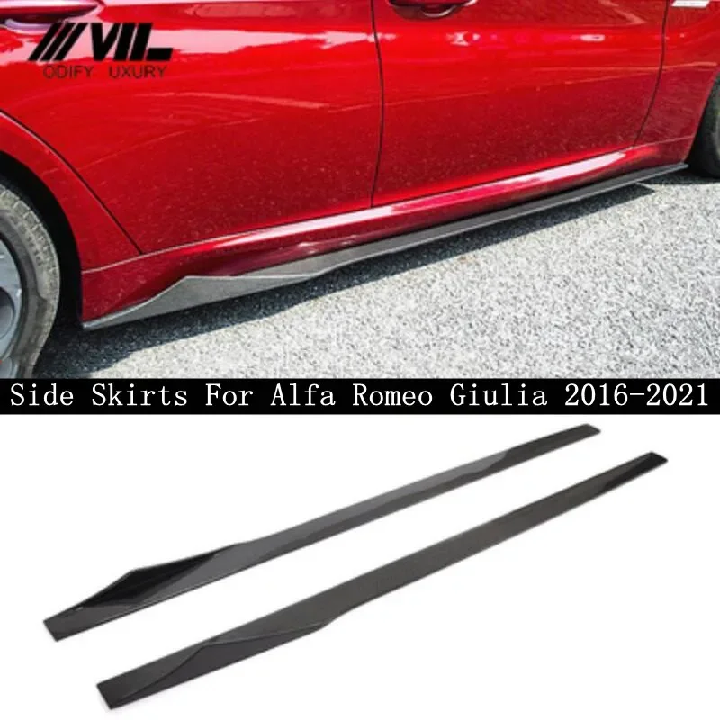 

Fits For Alfa Romeo Giulia 2016-2022 High Quality Carbon Fiber Side Skirts Kit Lip Splitters Bumper Cover