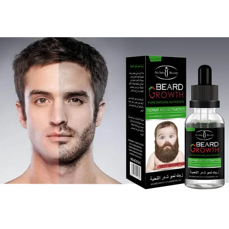 Natural Organic Beard Oil Gentlemen Beard Care Balsam Wax Hair Loss Conditioner For Fast Growth 40ml Essence Hair Tonic hair growth serum hair growth spray hair care oil hair growth cream hair growth shampoo set