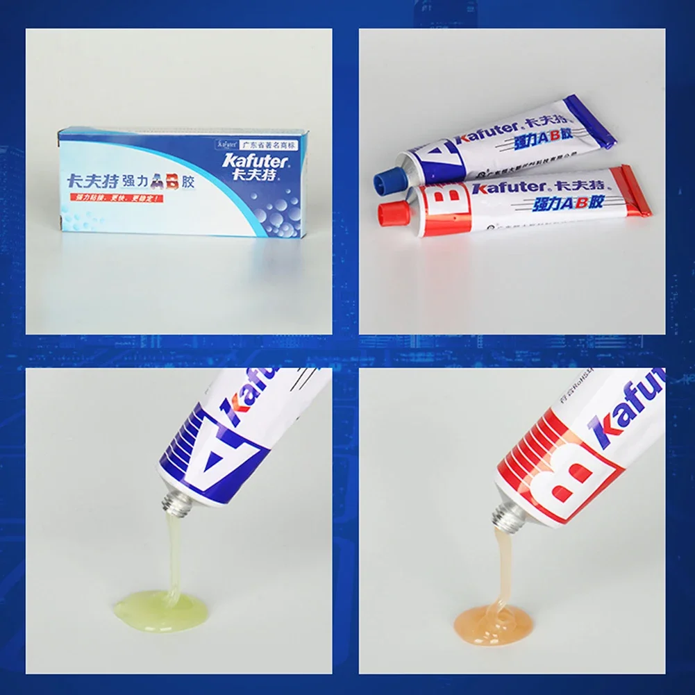 AB Metal Glue Eco-Friendly Leakage Repair AB Glue Non-Toxic Waterproof Multifunctional Quick Drying for DIY Handmade Accessories