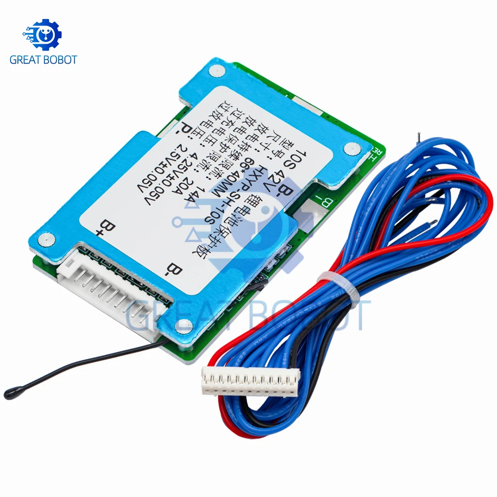Scheda di protezione batteria al litio 18650 con cella ai polimeri BMS BS 10S 42V 15A con controllo della temperatura integrato dell'equilibrio - Image 3