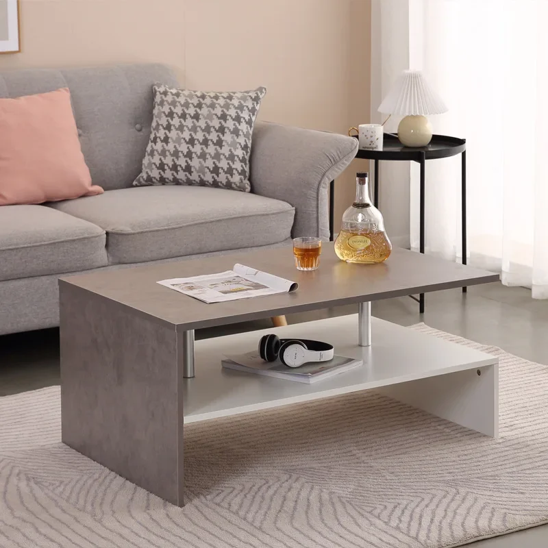 Rectangular coffee table, modern, simple, light and luxurious home living room, creative small unit, multifunctional sofa