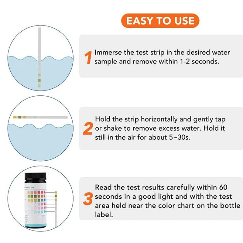 14-in-1 Drinking Water Test Strip PH Bromine Nitrate Water Quality Test For Aquarium Fish Tank Pool nitrate Strip aquarium test strips,aquarium water quality testing agent