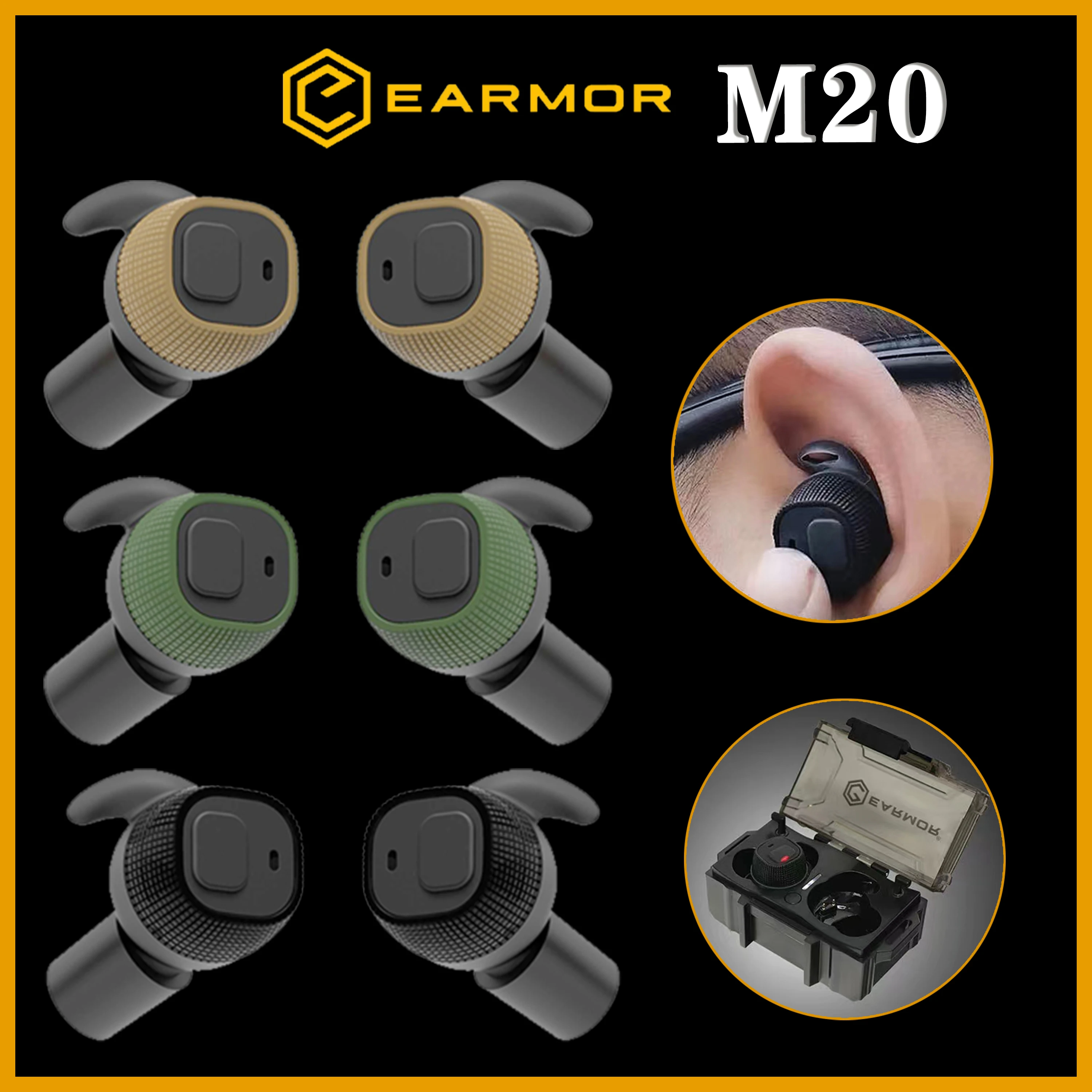 

Earmor M20 MOD3 tactical headset electronic anti-noise earplugs noise-cancelling for shooting hearing protection