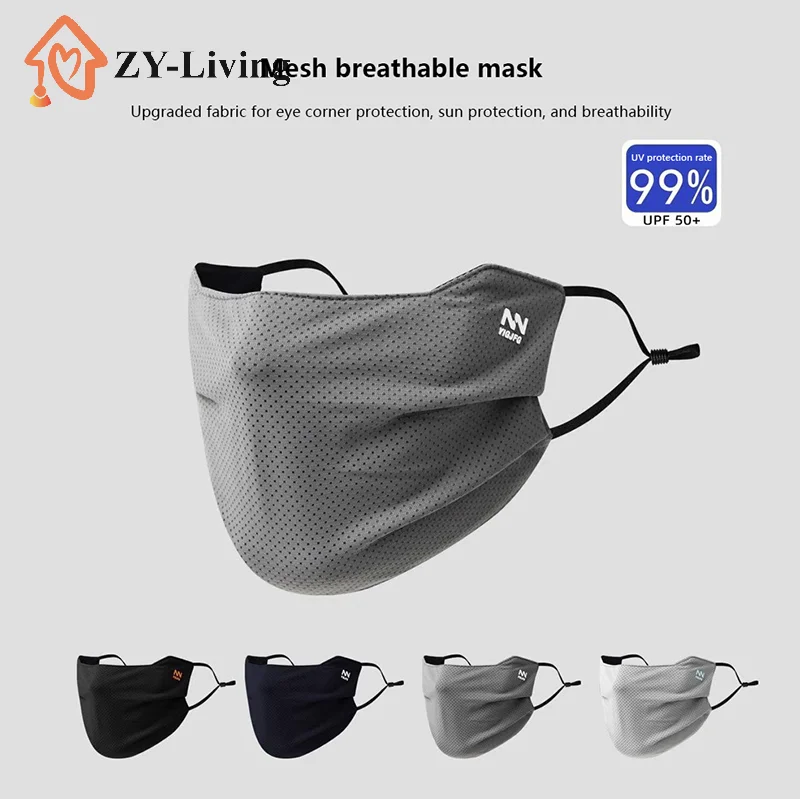 Enhanced UV Protection Breathable Face Shield for Outdoor Activities - Reusable & Washable