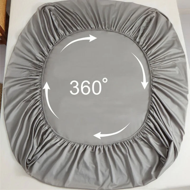 100% Cotton Elastic Fitted Sheet Set High Quality Skin Friendly Double Bed Sheet Set 200x220 Breathable Bedsheet and Pillowcase 5