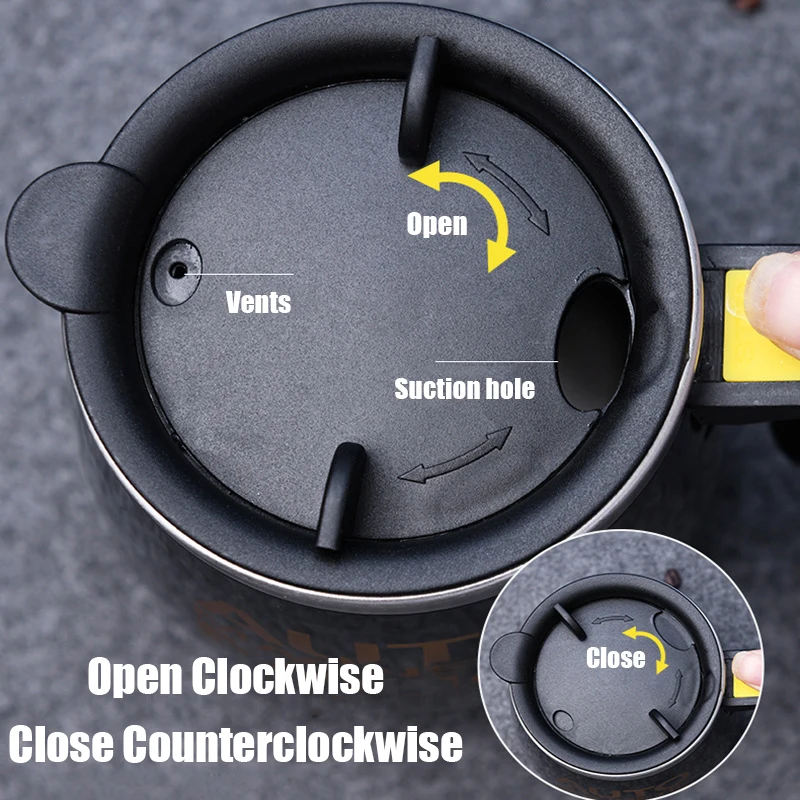 450ml Electric Self Stirring Magnetic Stainless Steel Coffee Mug Coffee Milk Mixing Cup Blender Lazy Smart Mixer Thermal Cup