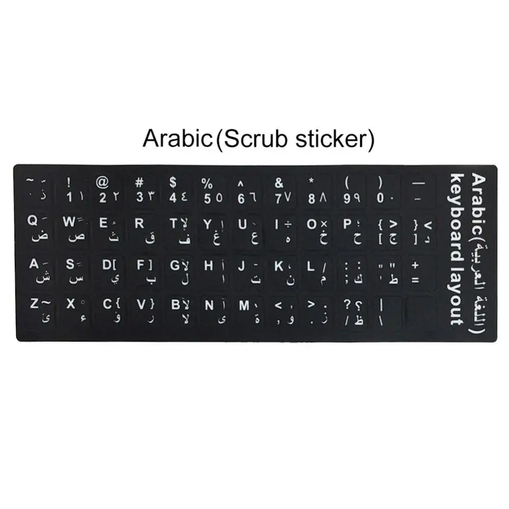 Multilingual Keyboard Sticker Set for Standard Layout Keyboards