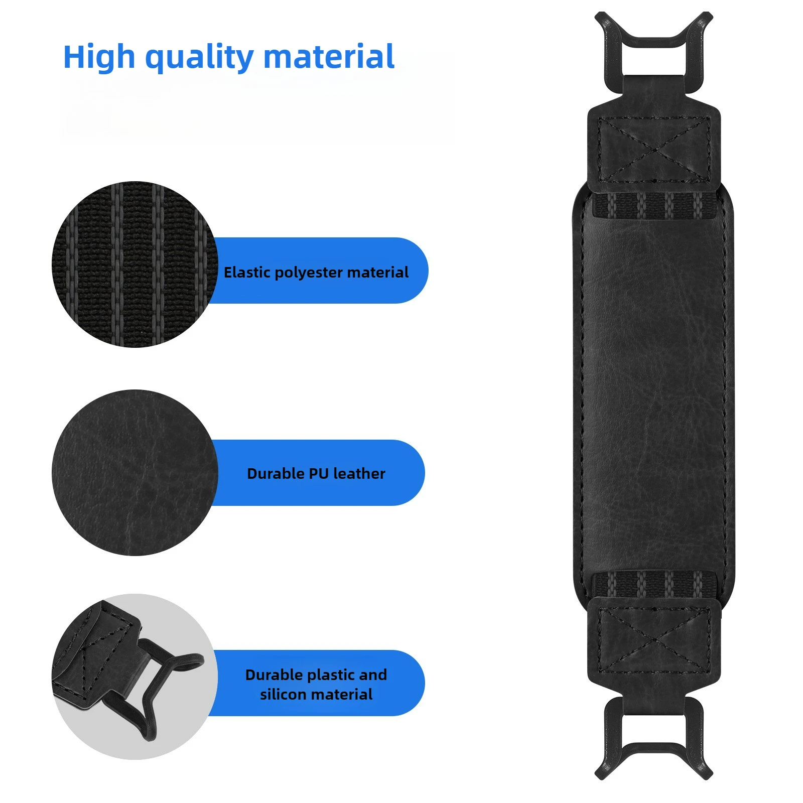 2-IN-1 Clear TPU Shockproof Back Cover Case with Security Hand Strap