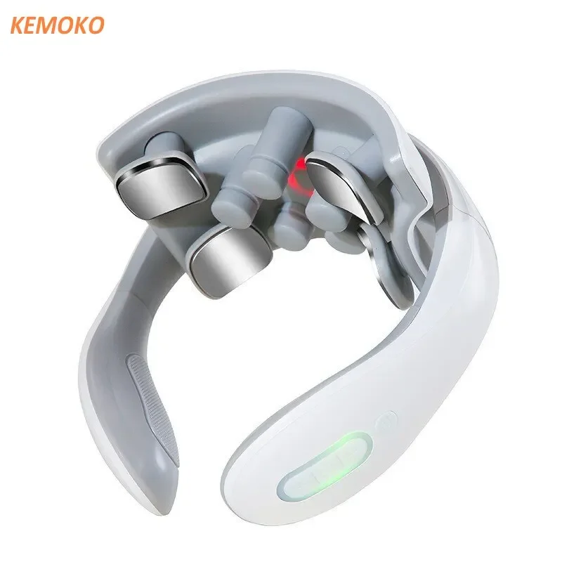 Neck Massager Intelligent Charging Heating Hot Pressing Magnetic Pulse Fashion Multi User Usage Portable Pulse Neck Massage new pulse plasma dual arc infrared usb charging can display portable windproof metal outdoor camping bbq customized men s gifts