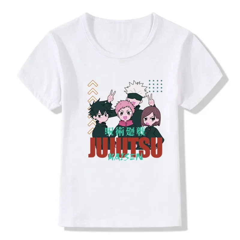 Kids T Shirt Anime Jujutsu Kaisen Cartoon Print Funny Boys T shirt Summer Short Sleeve Baby Girls Clothes Children Tops,HKP5469 t shirt cotton t shirt kids t shirt girls t shirt girls tee shirt stitch t shirt t shirt set