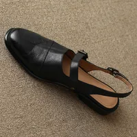 Sandales en cuir de vache pour femmes, slingback ald-onn uro, chaussures d'été souples et confortables, de haute qualité, 600, 2023 4