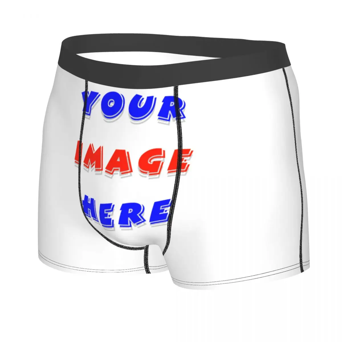 Your Image Here Man's Boxer Briefs Underwear Customizable Free Design Highly Breathable Top Quality Gift Idea 2