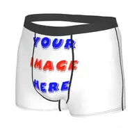 Your Image Here Man's Boxer Briefs Underwear Customizable Free Design Highly Breathable Top Quality Gift Idea 2