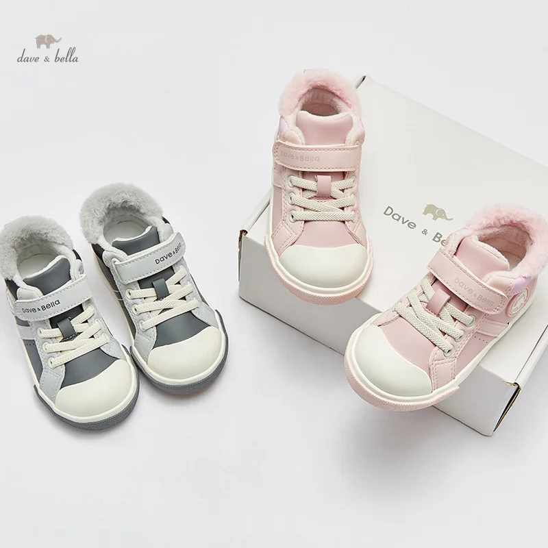 

Dave Bella Casual Board Shoes Fashion Sneakers Children Outdoor Sports Walking Shoes Winter Warm Footwear DB4238340