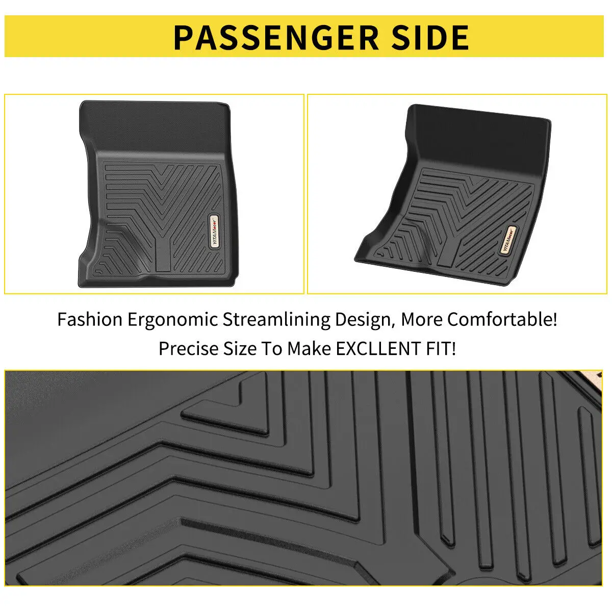 Honda Civic 3D All-Weather Mats (2012-2015) – TPE Liner Set 4