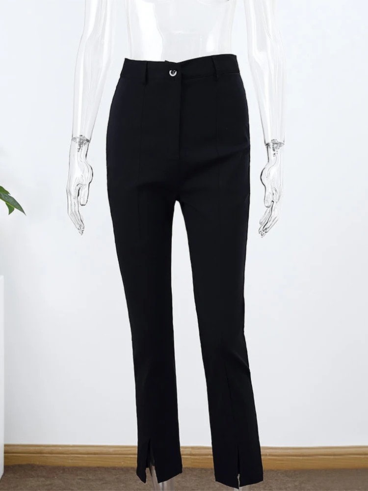 Black Pleated Regular Solid Pencil Pants  Amukti  The Womens Ethnic  Fashion Store