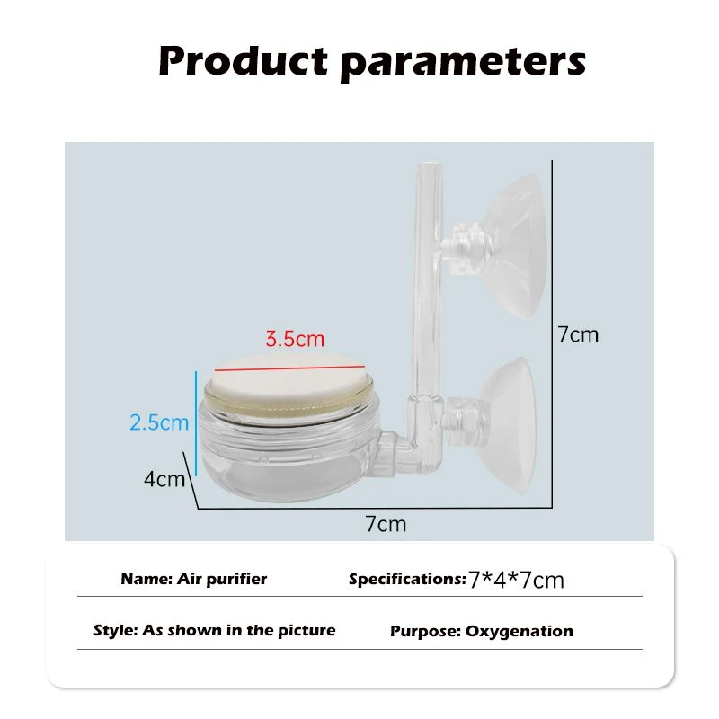 4855-f3a495.jpg Disco de burbujas de aire para acuario de 35 mm, aireador de oxígeno con burbujas