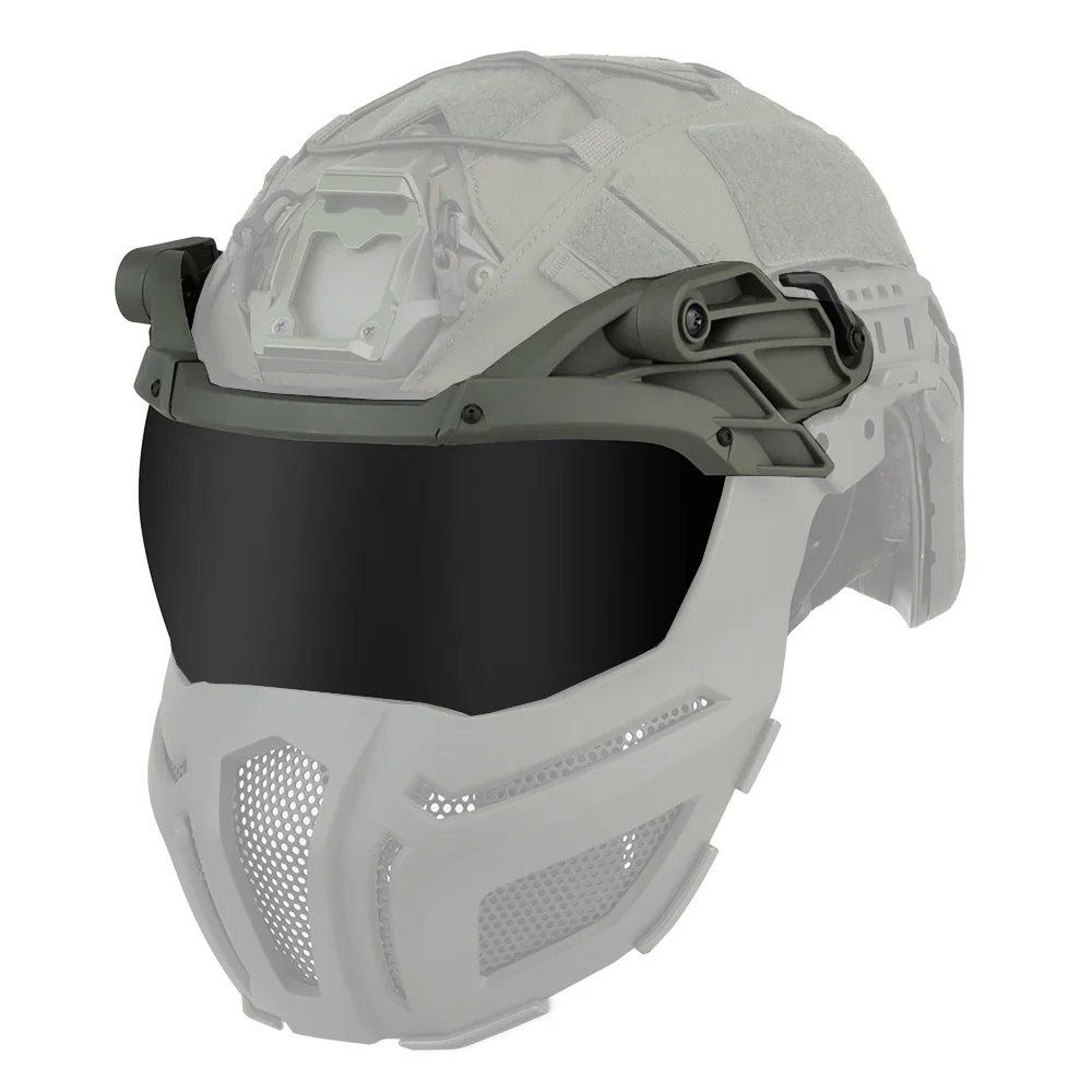 Goggles tactiques réglables pour casque de pêche - Double lentille pour protection optimale en mer