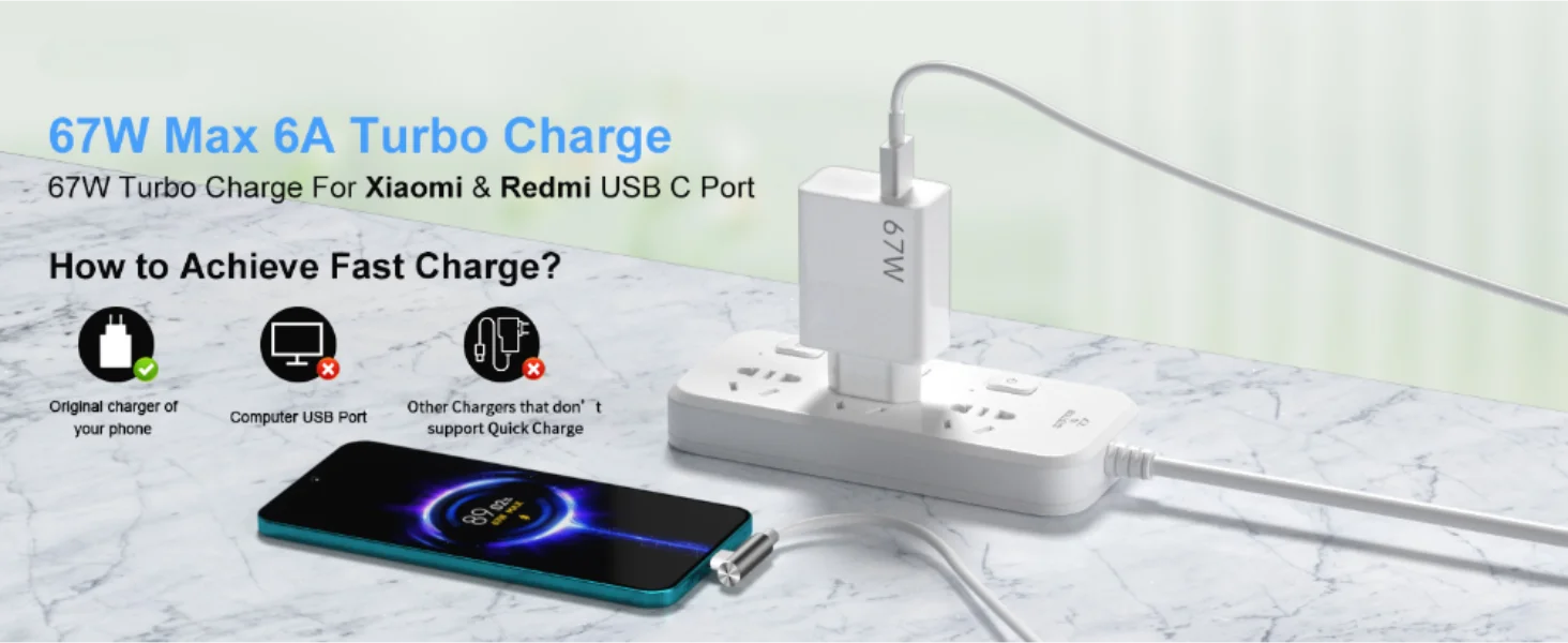 67W Super Fast USB Charger For Xiaomi 13 14 15 Ultra Redmi Note 14 15 Pro POCO F6 F7 X6 X7 Pro Type C Rapid Charging Elbow Cable