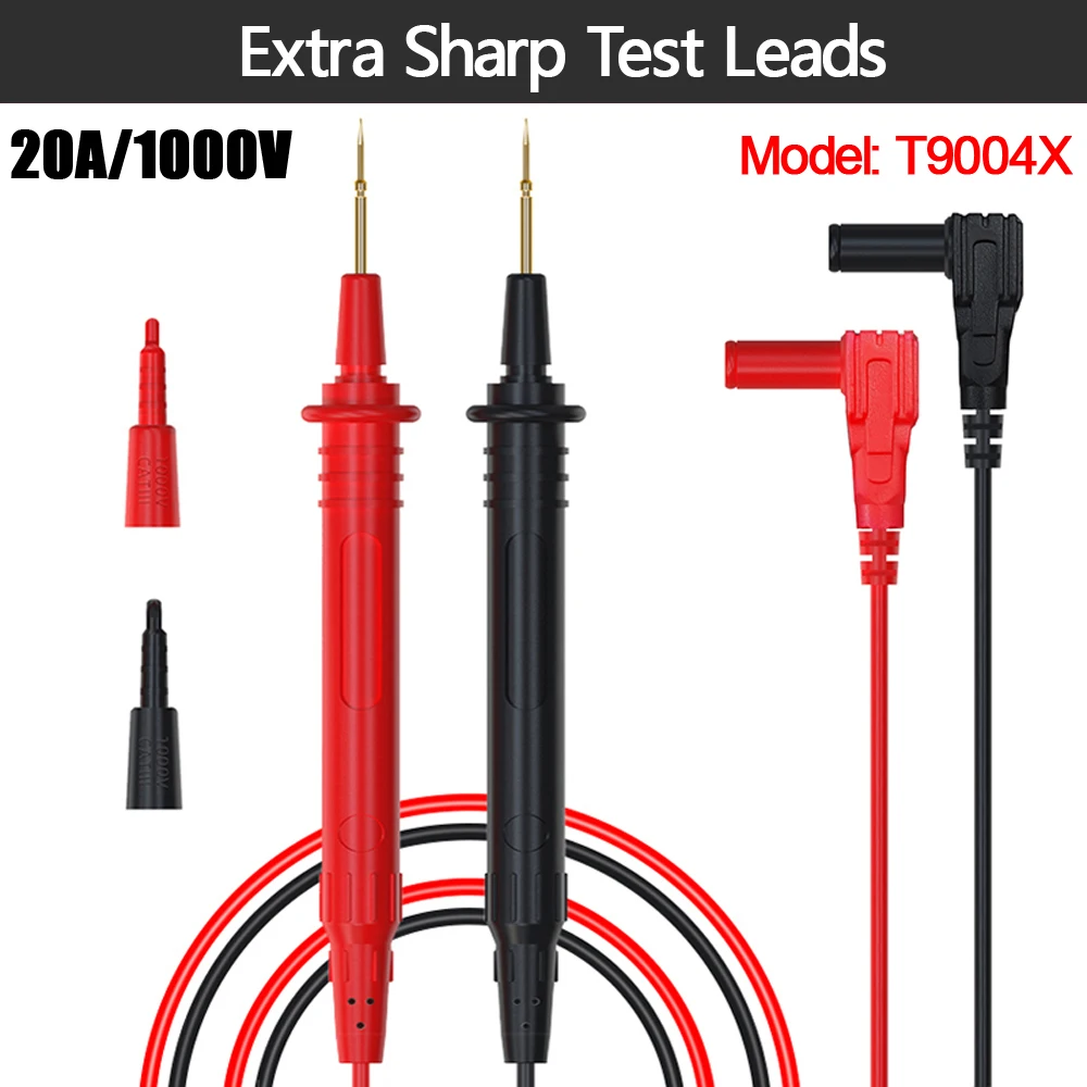 Ultra-Sharp Multimeter Probe Test Leads Alligator Clip Wire High Quality Insulat
