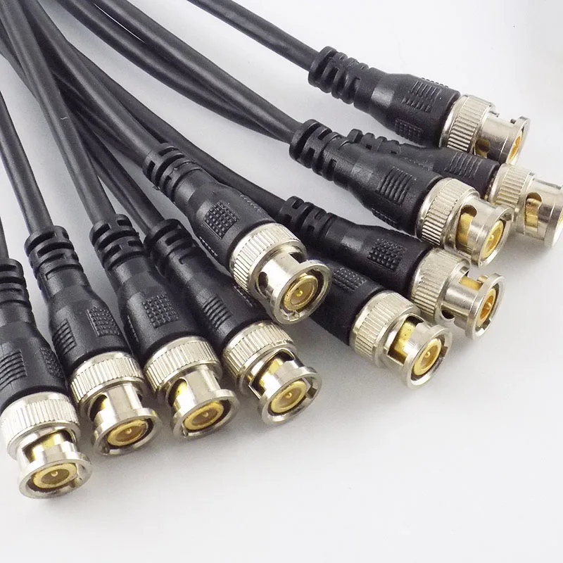 0.5M/1M/2M/3M Bnc Mannelijk Naar Bnc Mannelijke Adapter Connector Kabel Pigtail Draad Voor Cctv Camera Bnc Aansluiting Kabel Accessoires