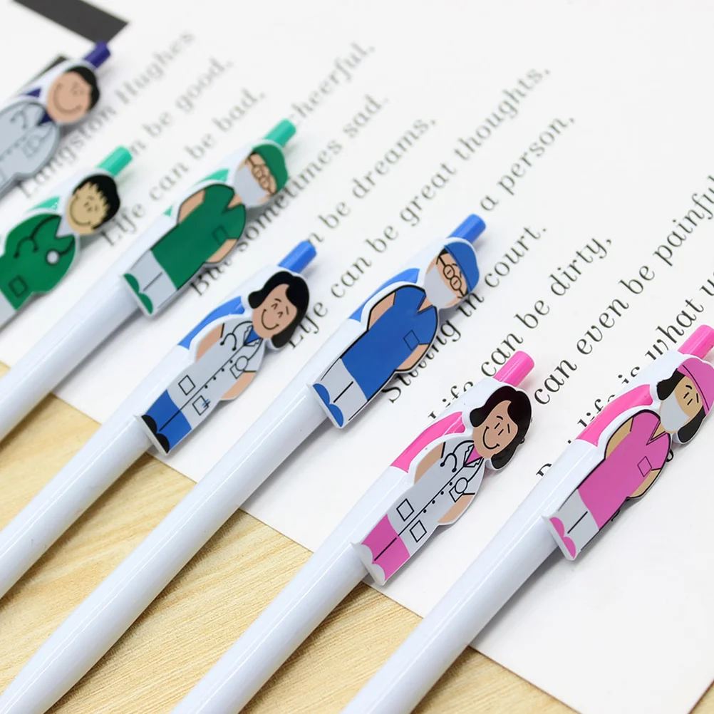 

4Pcs Press Type Ballpoint Pens Multi-function Ballpoint Pens Funny Cartoon Pens Novelty Ballpoint Pens