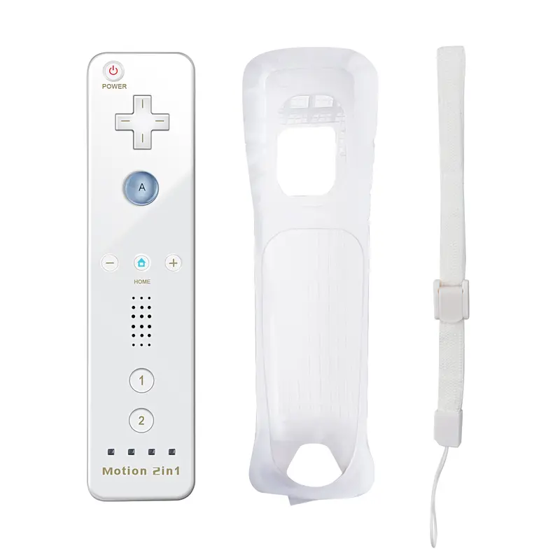 2 in 1 For Nintendo Wii Controller Set Optional Motion Plus Joystick Wireless Remote Gamepad with Silicone Case Video Game - Image 8