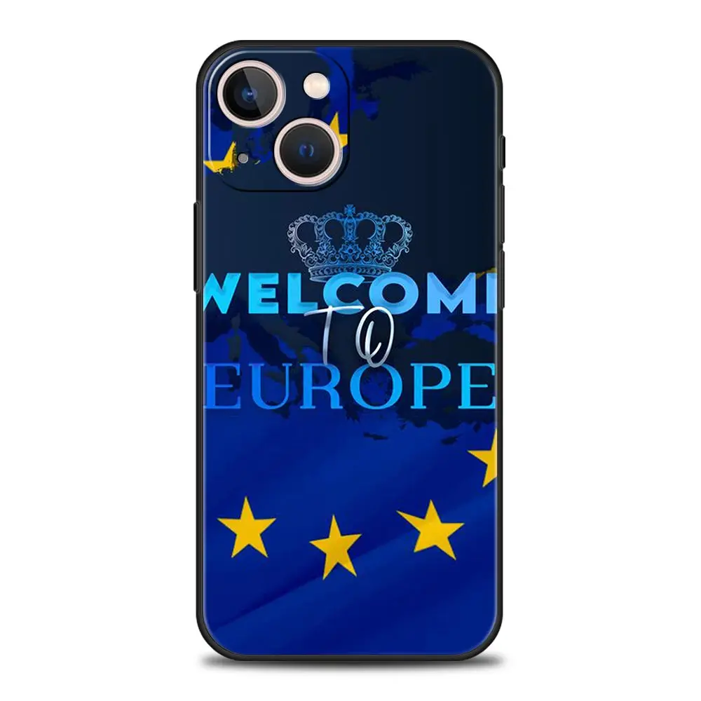 European Flag Soft TPU Phone Case - Elegant Back Cover Design