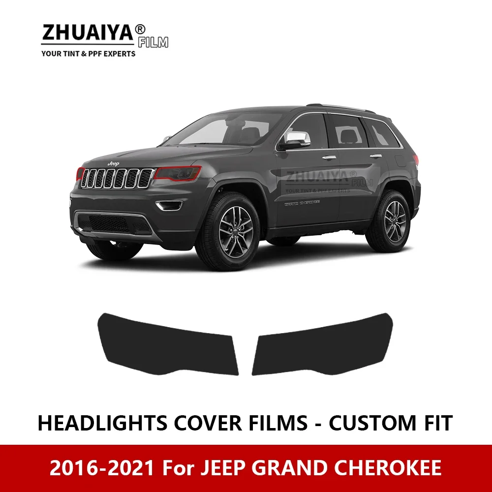 

For JEEP GRAND CHEROKEE 2016-2021 Car Exterior Headlight Anti-scratch PPF precut Protective film Repair film Car stickers