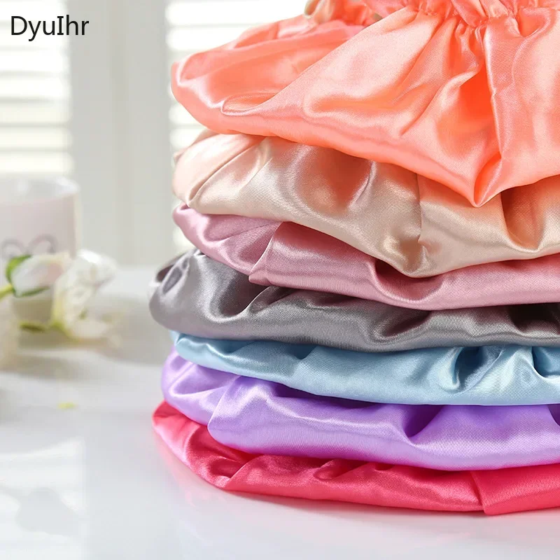 Adult Double Thicken Waterproof Shower Cap Makeup Bathing Headgear Kitchen Dustproof and Oil-proof Hair Cap and Shower Cap 4