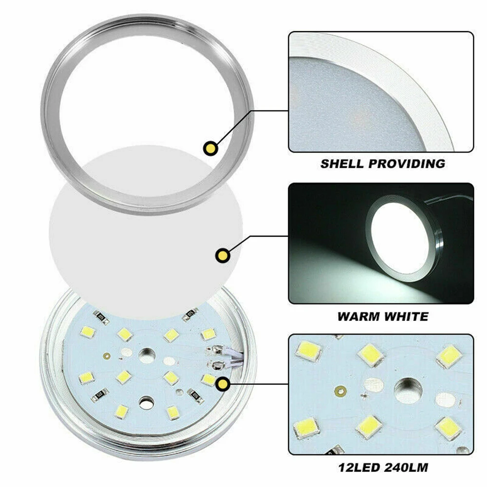 4PCS 12V LED Ceiling Lamps