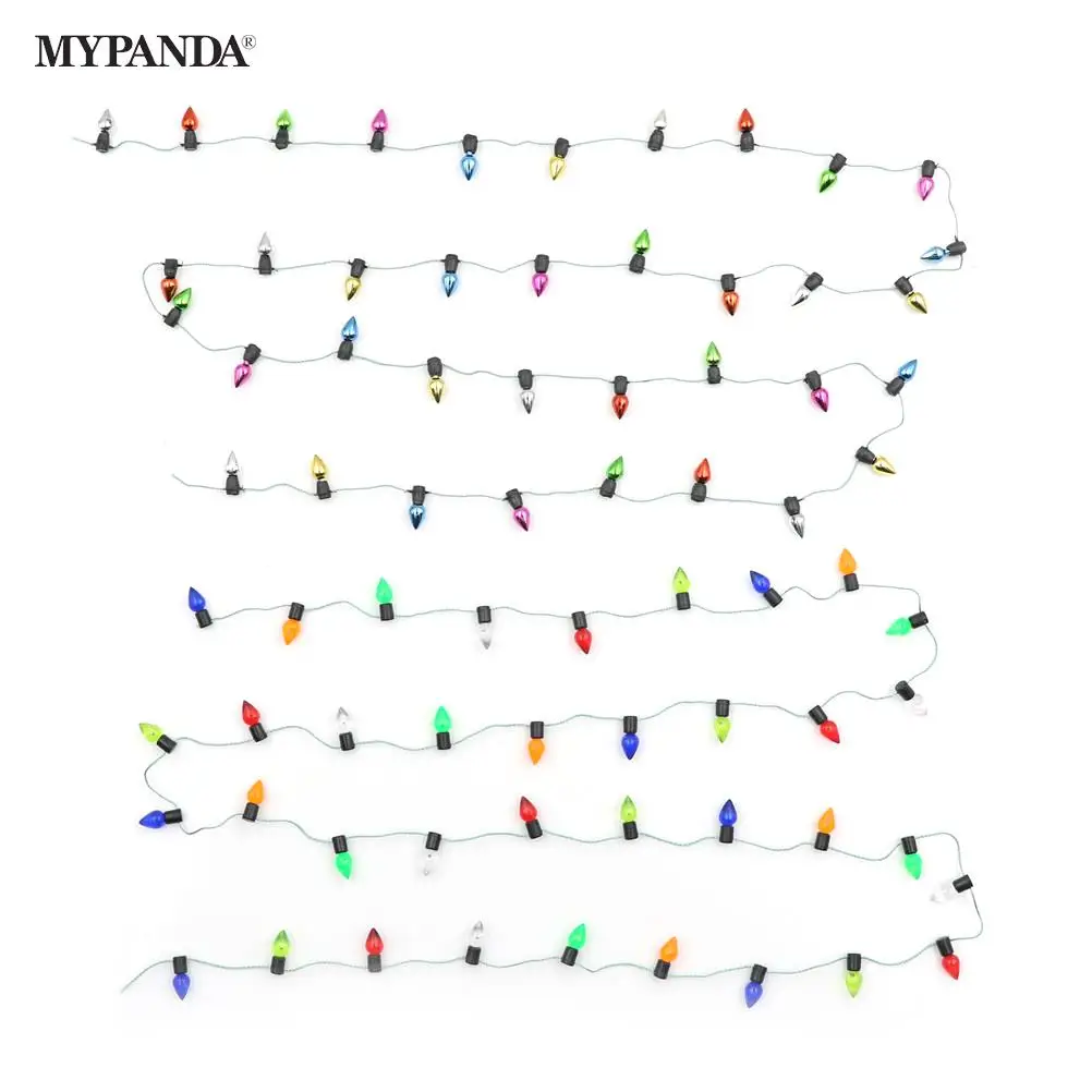 

Гирлянда поддельных огней 1/12 0,5 м/1 м, Рождественское украшение, аксессуары для мини мебели, гирлянда, миниатюрная гирлянда для кукольного домика