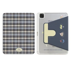 Blue Plaid Premium Dessert Tablet Case Cover - iPad Pro 13in M4 M5 (A)
