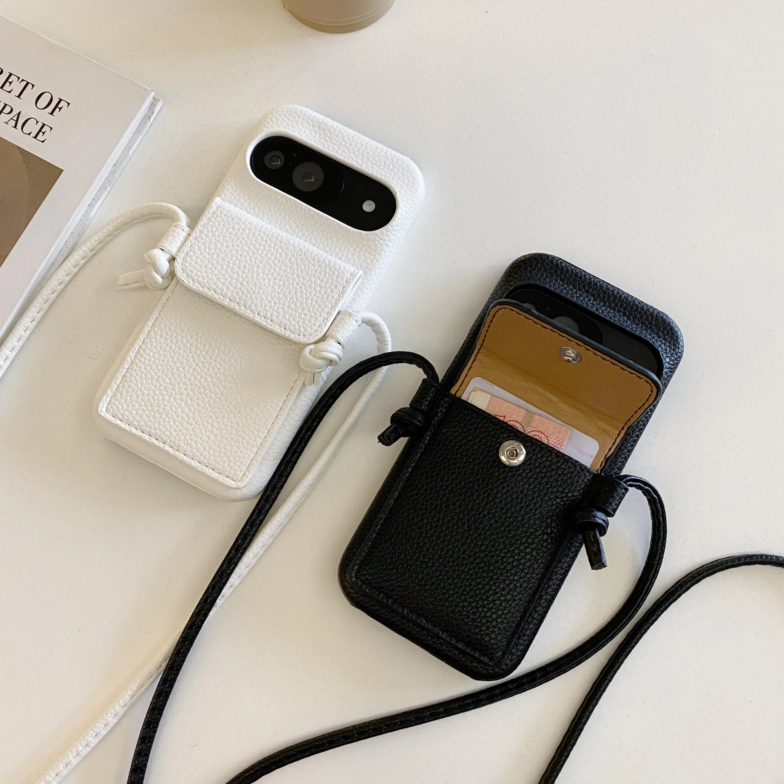 Crossbody Phone Case With Card Holder Wallet For Google Pixel_voghion.com