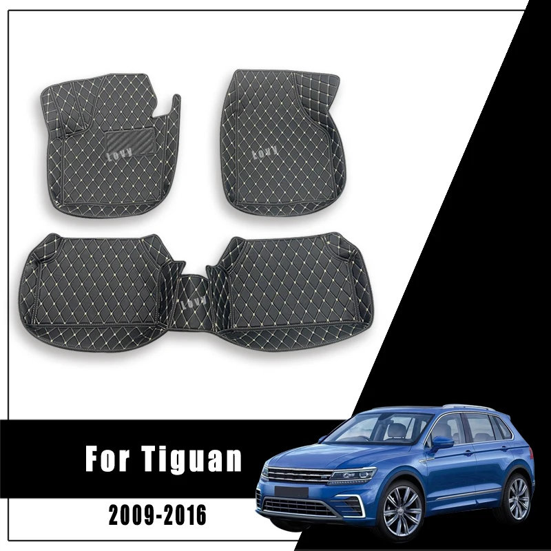 For Tiguan 2016 2015 2014 2013 2012 2011 2010 2009 Car Floor Mats