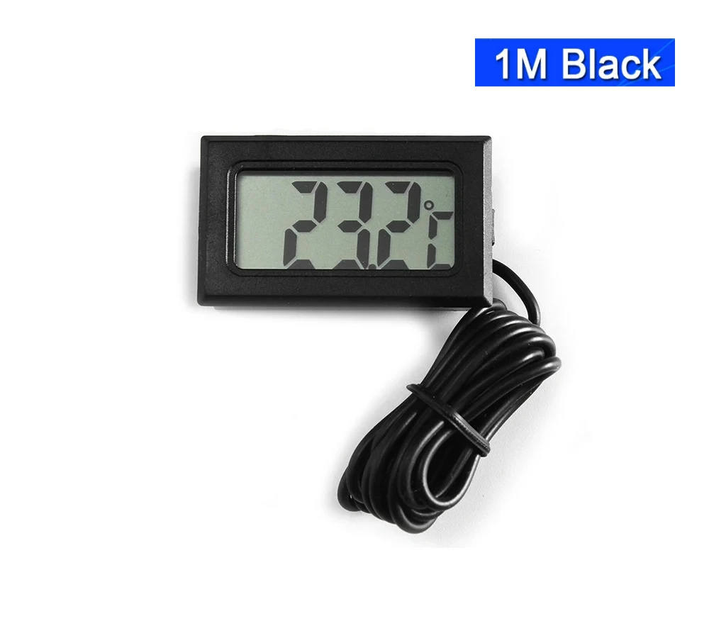 Waterproof LCD Digital Thermometer with Wide Temperature Range and Outdoor Probe
