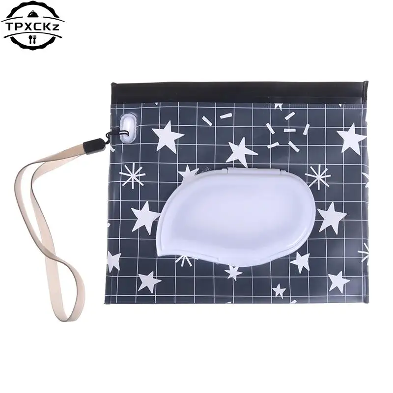 Towel Slim Paper Practical Travel Pouch Portable Clutch Outdoor Carrying Case Reusable Refillable Eco-friendly Wet Wipe Bag 4