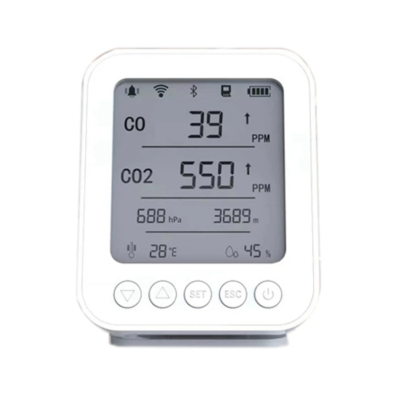 

Carbon Dioxide Monitor Temperature And Humidity Real-Time Monitoring Gas Detector