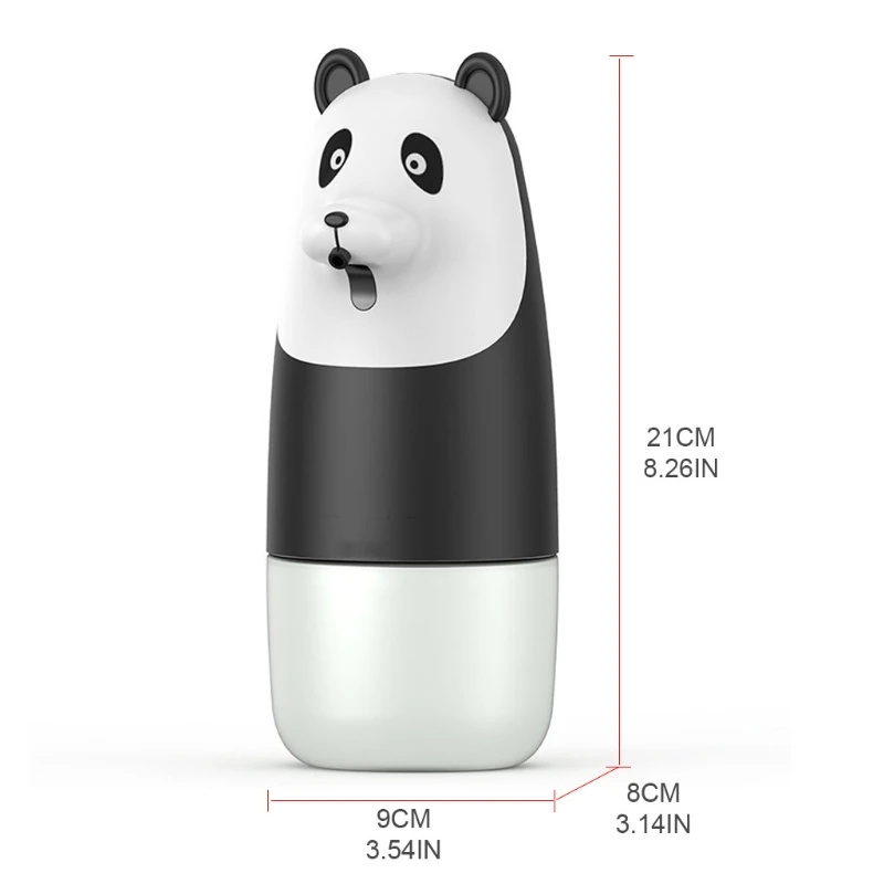 Automatic Touchless Infrared Soap Wash Sensor Panda Cartoon Liquid Foam Soap Dispenser for Office Home Hotel USB Charge soap dispenser soap dispenser bottle foaming soap dispenser